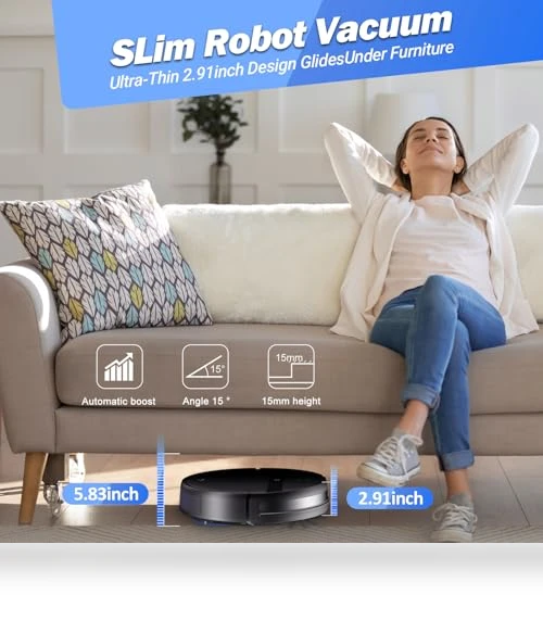 Robot Vacuum and Mop Combo with App/Alexa Control — Smart Cleaning Robots, Kilgone