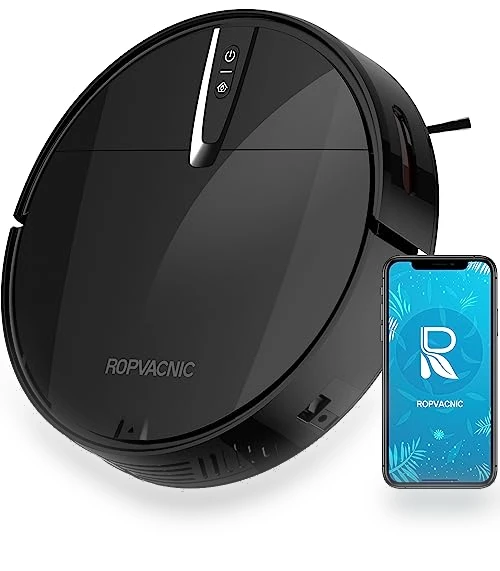 Robot Vacuum Cleaner with 3000Pa Suction, APP/Voice Control, Self-Charging — Smart Cleaning Robots, ROPVACNIC