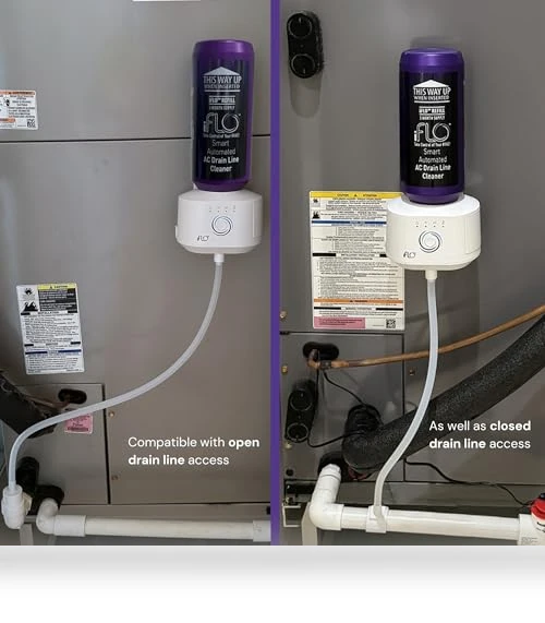 Smart Automated A/C Drain Line Cleaner for HVAC System — Air Moisture Control, iFLO