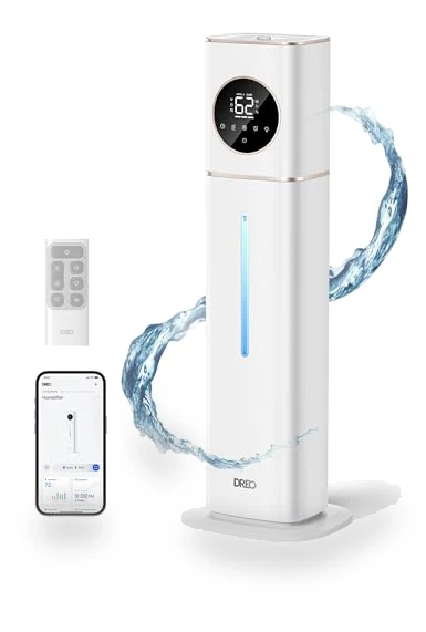 Smart Humidifier Large Room 700 ft², 100H Cool Mist Air Humidifiers for Bedroom — Air Moisture Control, Dreo