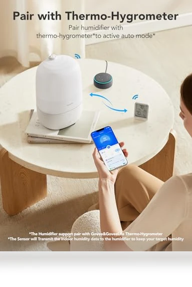 Smart Humidifiers for Bedroom with Essential Oil Diffuser — Air Moisturizers, GoveeLife