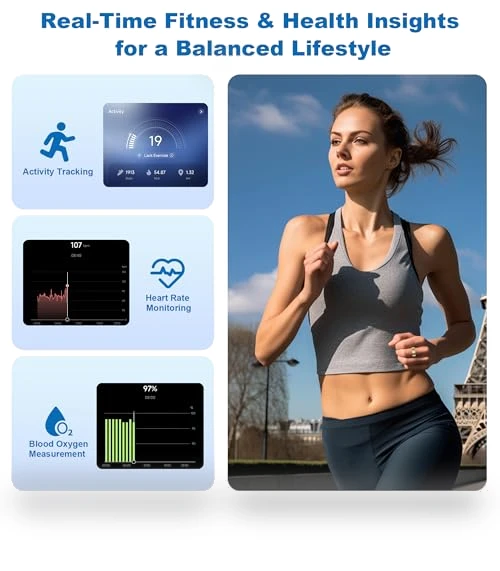 Smart Ring - Sleep & Activity Monitor with Heart Rate, Stress, SPO2 Tracker — Health & Fitness, SEEKZERO