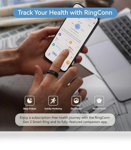 Smart Ring with Sleep Apnea Monitoring, 12-Day Battery Life — Smart Rings, RingConn