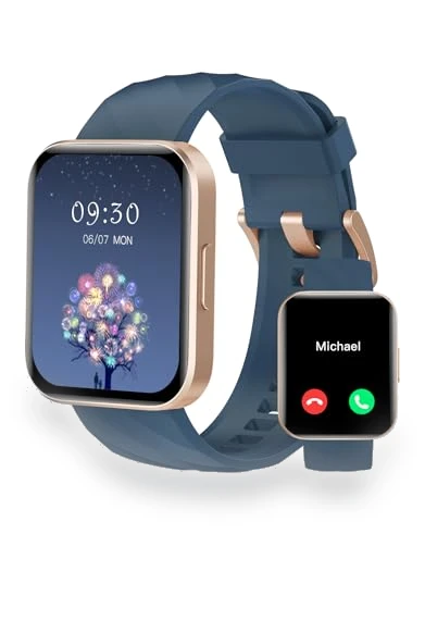 Smart Watch with Call Function, Fitness Tracker, Heart Rate Monitor — Smartwatches, RUIMEN