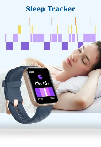 Smart Watch with Call Function, Fitness Tracker, Heart Rate Monitor — Smartwatches, RUIMEN