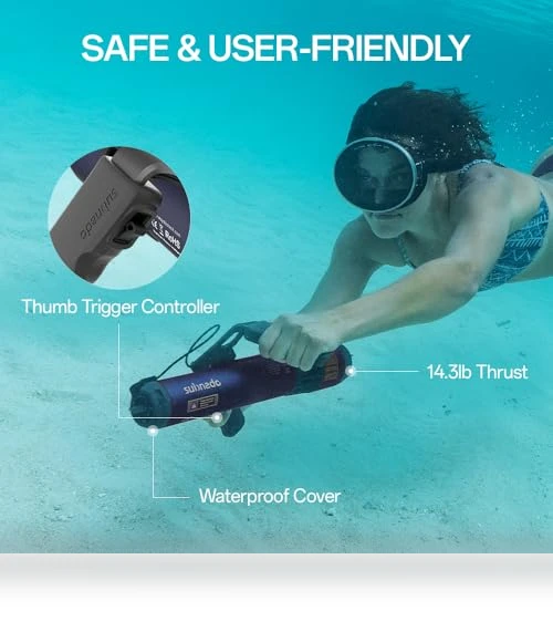 Underwater Scooter Lite, Compact and Portable Water Scooter for Diving, Snorkeling, and Sea Adventures — Accessories, Waydoo