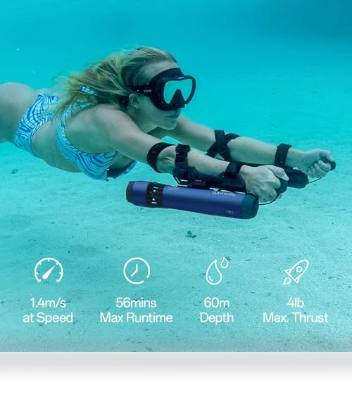 Underwater Scooter Lite, Compact and Portable Water Scooter for Diving, Snorkeling, and Sea Adventures — Accessories, Waydoo