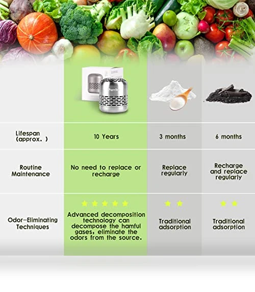 10-Year Refrigerator Deodorizer with CH-cut Technology — Mini Fridges, Toprain