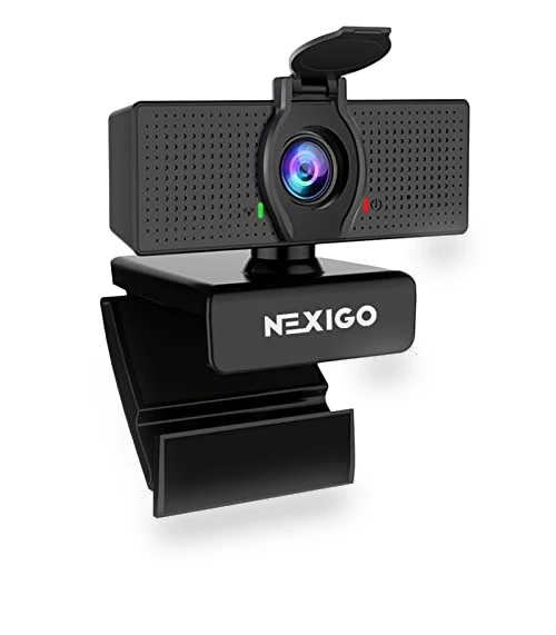 1080P Webcam with Microphone, Adjustable FOV, Zoom & Privacy Cover — Video Cameras, NexiGo