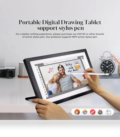 15.6" Wall Digital Calendar with Touchscreen, Smart Home Hub, and Voice Assistant — Television, Changing