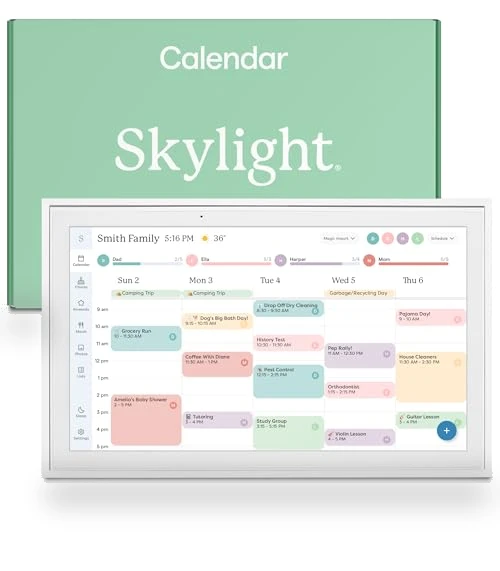 15-inch Digital Calendar & Chore Chart, Smart Touchscreen Interactive Display — Digital Planners, Skylight