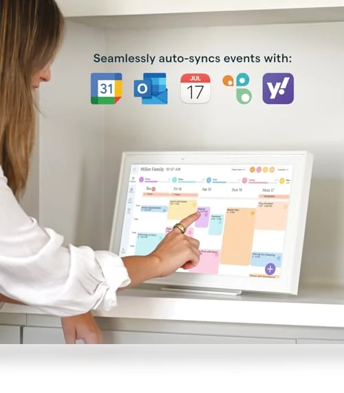 15-inch Digital Calendar & Chore Chart, Smart Touchscreen Interactive Display — Digital Planners, Skylight
