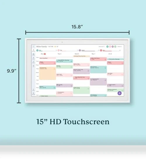 15-inch Digital Calendar & Chore Chart, Smart Touchscreen Interactive Display — Digital Planners, Skylight