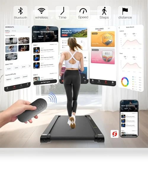 3 in 1 Under Desk Treadmill with APP and Vibration Pad — Vibration Plates, Sperax