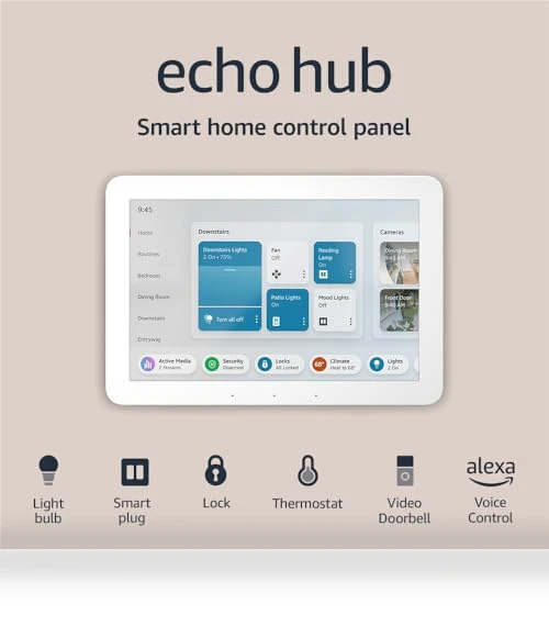 8-inch Smart Home Control Panel with Alexa — Smart Home Security, Amazon