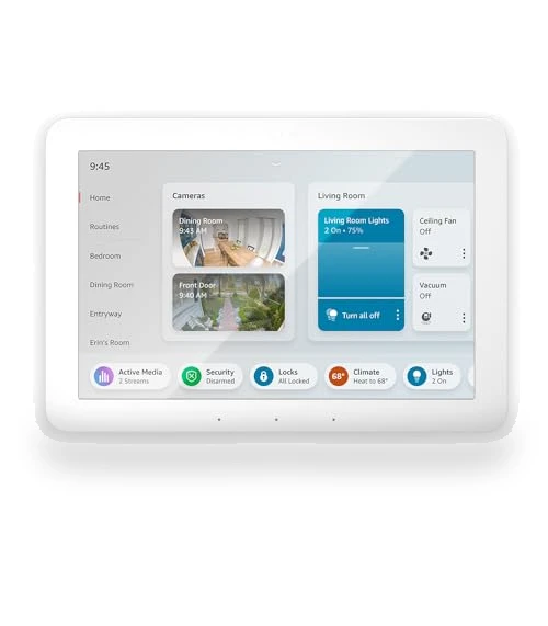 8-inch Smart Home Control Panel with Alexa — Smart Home Security, Amazon