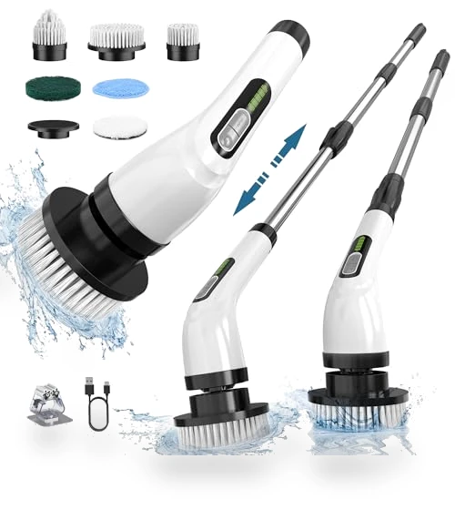 Cordless Electric Spin Scrubber for Bathroom Cleaning — Sweepers, Highyes