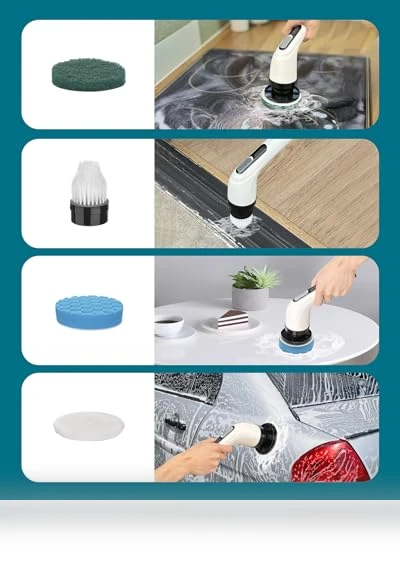 Cordless Electric Spin Scrubber for Bathroom Cleaning — Sweepers, Highyes
