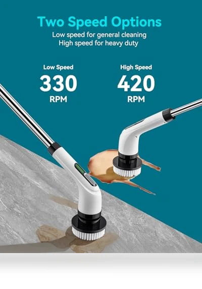 Cordless Electric Spin Scrubber for Bathroom Cleaning — Sweepers, Highyes