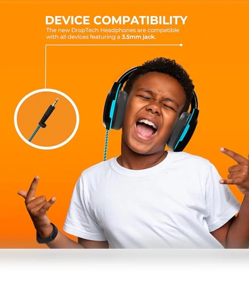 DropTech On-Ear Wired Headphones for Kids - 10 Pack — In-Ear Headphones, Gumdrop Cases