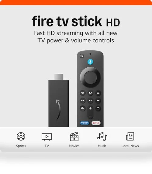 Fire TV Stick HD Streaming Device with Alexa Voice Remote — Streaming Devices, Amazon