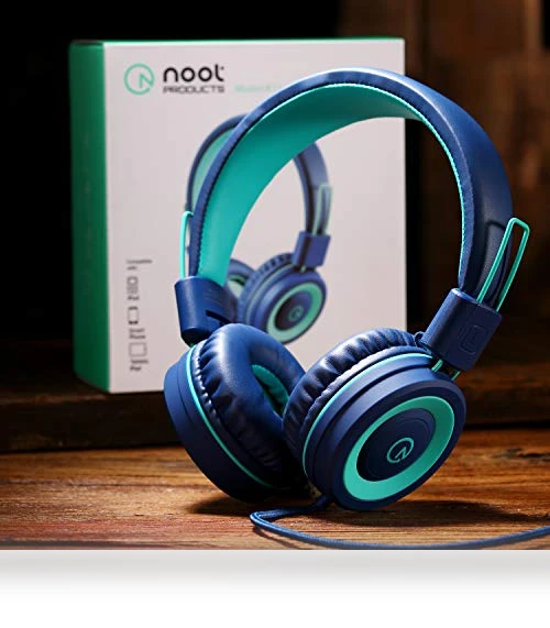 Foldable Stereo Kids Headphones with 3.5mm Jack - Tangle-Free Cord for Children and Teens — In-Ear Headphones, noot products