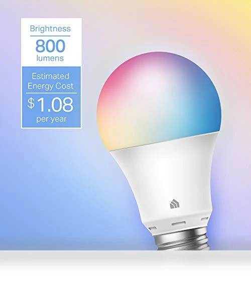Full Color Changing Dimmable Smart WiFi Light Bulbs — LED, Kasa Smart