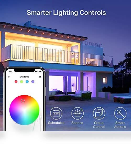 Full Color Changing Dimmable Smart WiFi Light Bulbs — LED, Kasa Smart