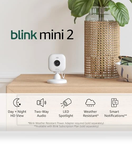 Home Security & Pet Camera with HD video, color night view, motion detection — Cameras & Monitors, Blink