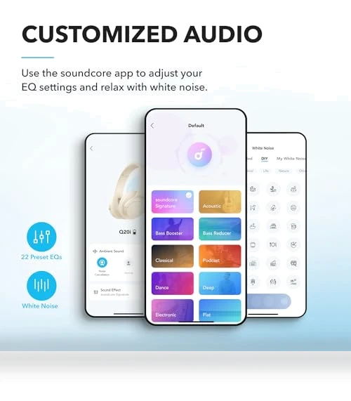 Hybrid Active Noise Cancelling Headphones, Wireless Over-Ear Bluetooth — Over-Ear Headphones, Anker