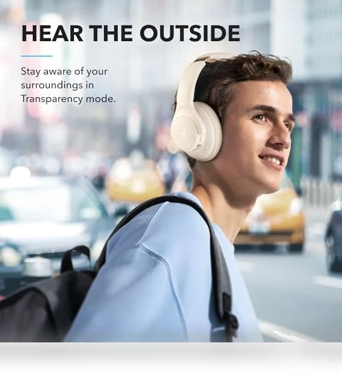 Hybrid Active Noise Cancelling Headphones, Wireless Over-Ear Bluetooth — Over-Ear Headphones, Anker