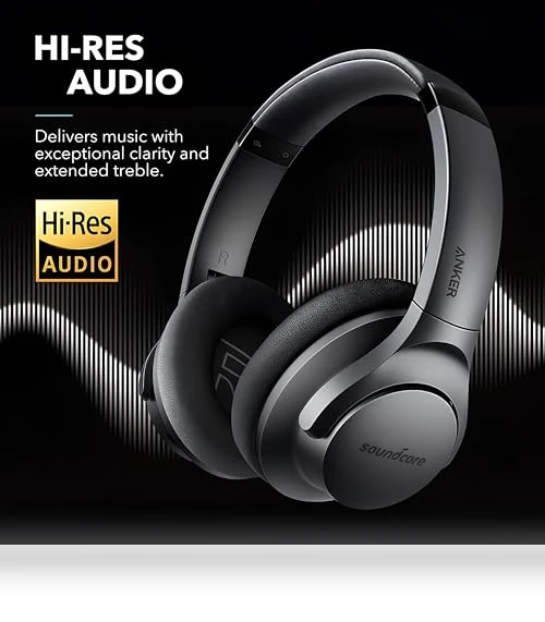 Hybrid Active Noise Cancelling Headphones, Wireless Over Ear Bluetooth Headphones — Over-Ear Headphones, Anker