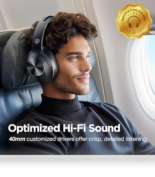 Hybrid Active Noise Cancelling Headphones with HD Sound — In-Ear Headphones, Vibeadio