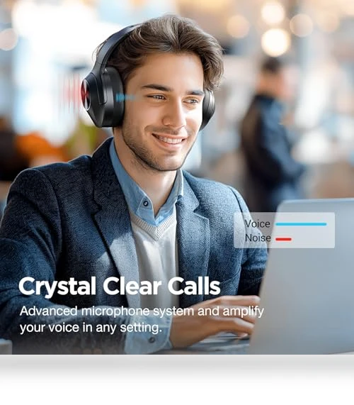 Hybrid Active Noise Cancelling Headphones with HD Sound — In-Ear Headphones, Vibeadio