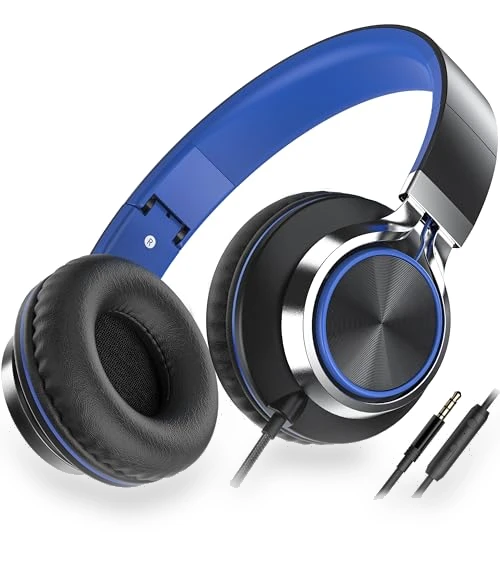 On-Ear Wired Headphones with Microphone and Volume Control — In-Ear Headphones, AILIHEN
