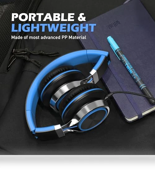 On-Ear Wired Headphones with Microphone and Volume Control — In-Ear Headphones, AILIHEN