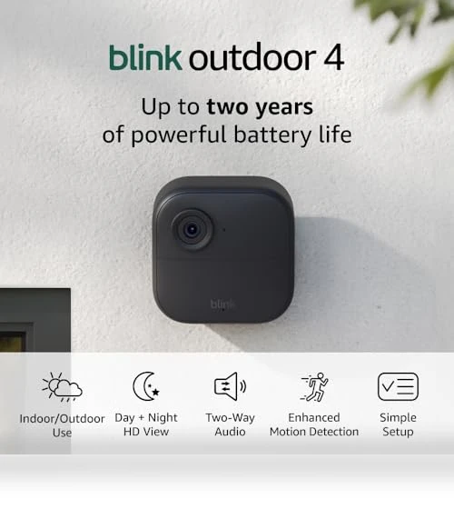 Outdoor 4 Wire-free Smart Security Camera, 2 Camera System — Security Cameras, Blink