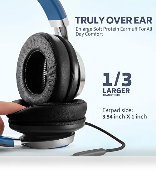 Over-Ear Wired Headphones with Microphone, Noise Isolation — In-Ear Headphones, COOSII