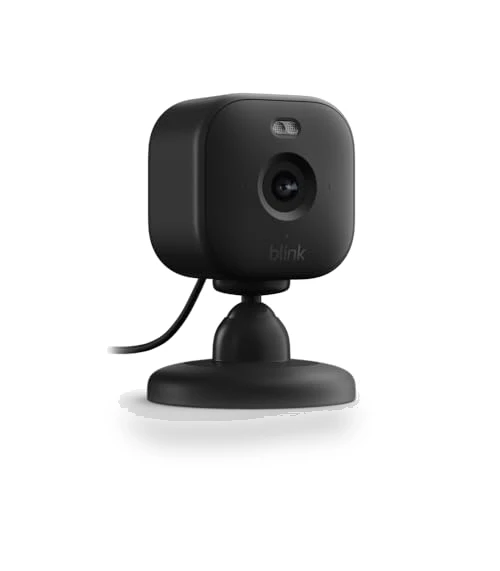 Plug-in smart security camera with HD night view, built-in spotlight, two-way audio — Smart Home Security, Blink