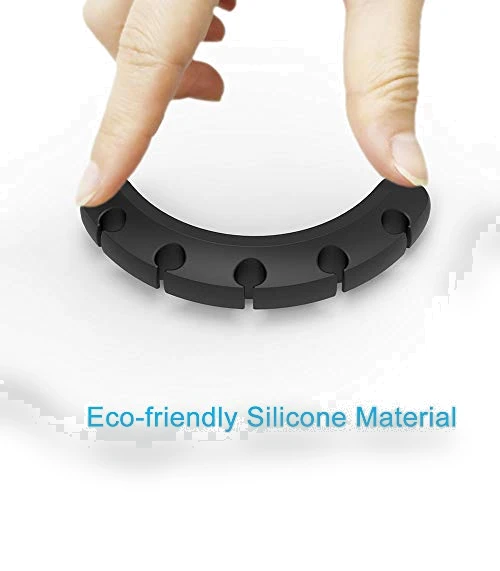 Silicone Cable Clips Organizer with 3M Adhesive - 2 Pack (5 & 3 Slots) — Cable Organizers, INCHOR