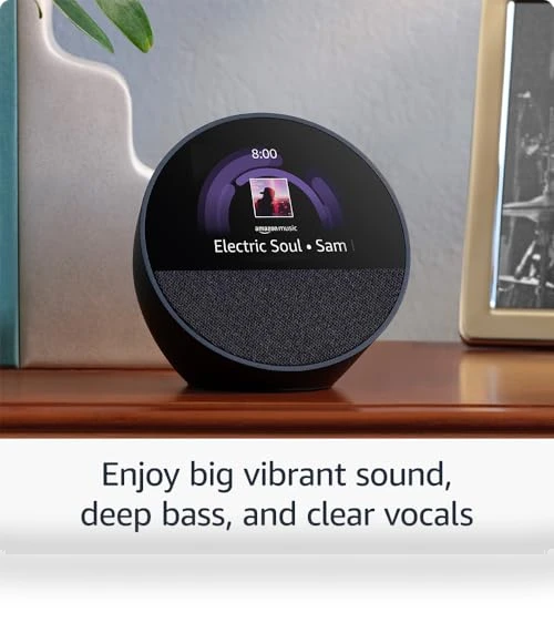 Smart Alarm Clock with Alexa, Big Vibrant Sound — Alarm, Amazon