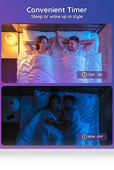 Smart Light Bulbs, Color Changing LED Bulbs, WiFi & Bluetooth, Music Sync, A19, 4 Pack — LED, Govee