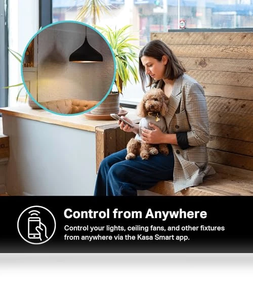 Smart Light Switch HS200P3, Single Pole, Wi-Fi, Works with Alexa and Google Home — Smart Home Hubs & Controllers, TP-Link
