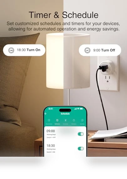 Smart Plug 5GHz, 15A WiFi Smart Plugs Compatible with Alexa and Google Home — Smart Home Hubs & Controllers, GHome Smart