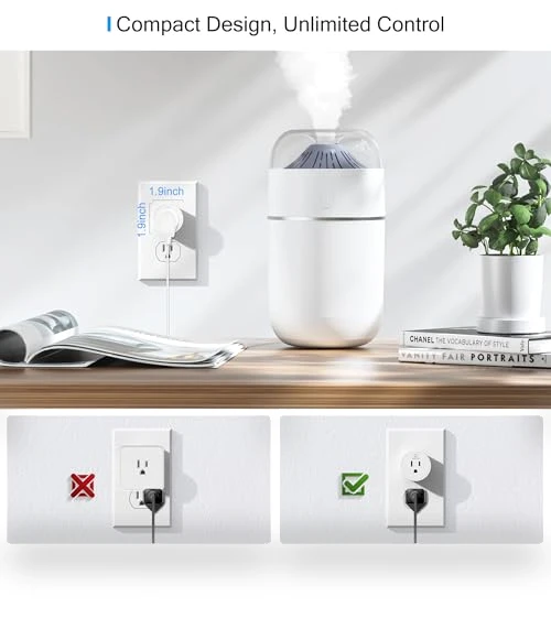 Smart Plug with WiFi Remote Control and Timer, Works with Alexa and Google Home — Smart Home Hubs & Controllers, EIGHTREE