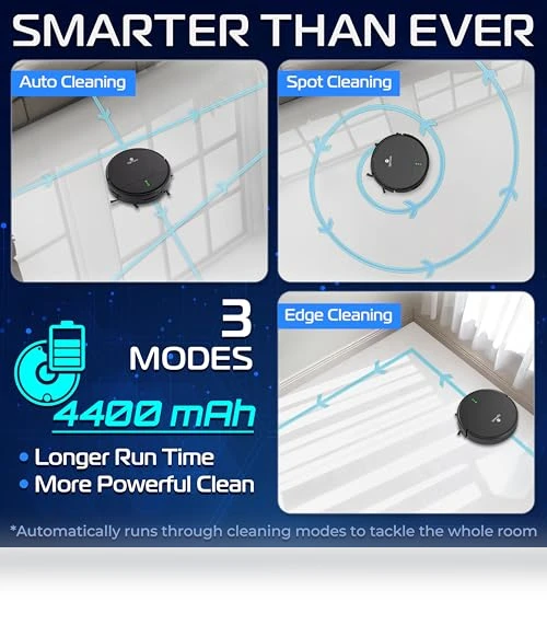 Smart Robot Vacuum and Mop Combo with App Control — Smart Cleaning Robots, SereneLife