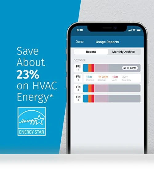 Smart Thermostat, Wi-Fi, Programmable, Works With Alexa, Energy Star Certified — Smart Climate Control, Emerson