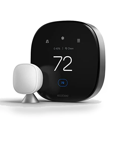 Smart Thermostat with Air Quality Monitor and Smart Sensor — Home Climate Control, ecobee