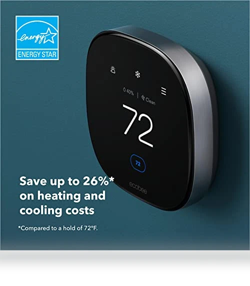 Smart Thermostat with Air Quality Monitor and Smart Sensor — Home Climate Control, ecobee