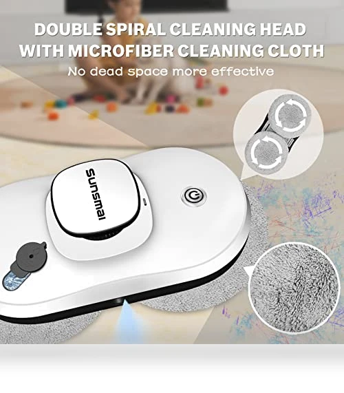 Smart Window Cleaner Robot with Automatic Water Spray — Smart Cleaning Robots, SUNSMAI